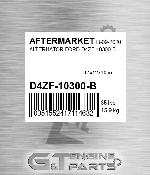D4ZF-10300-B Alternator Ford D4zf-10300-b for AFTERMARKET