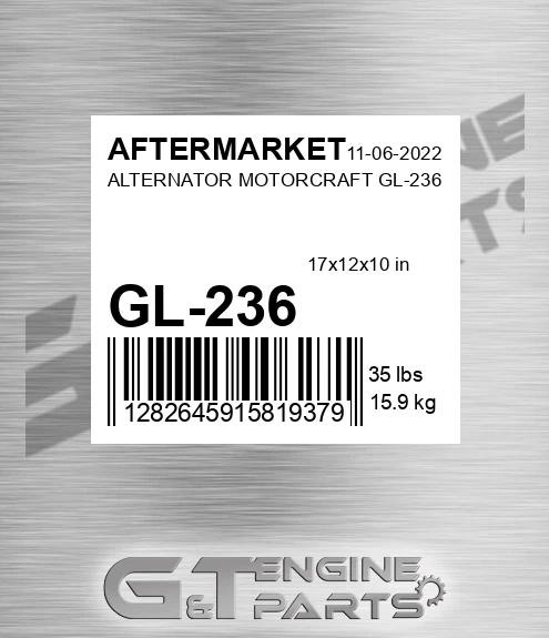 GL-236 Alternator Motorcraft Gl-236 for AFTERMARKET