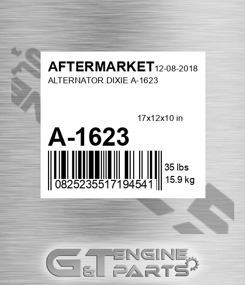 A-1623 Alternator Dixie A-1623 for AFTERMARKET