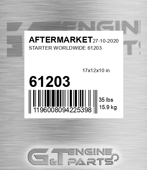 61203 Starter Worldwide