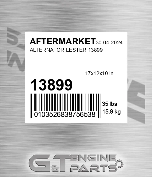 13899 Alternator Lester