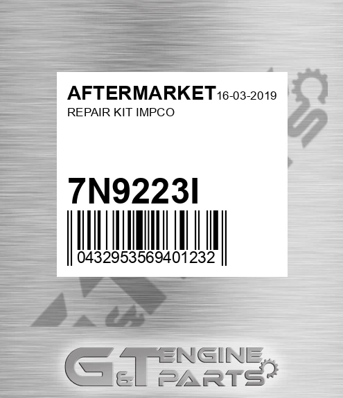 7N9223I Repair Kit Impco