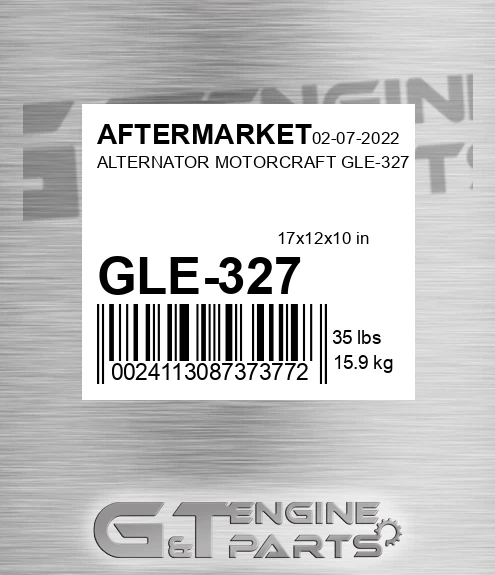 GLE-327 Alternator Motorcraft Gle-327 for AFTERMARKET