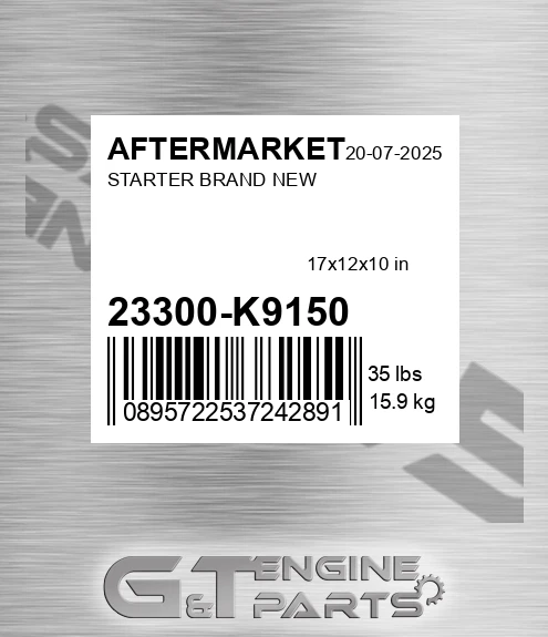 23300-K9150 Starter Brand New for AFTERMARKET