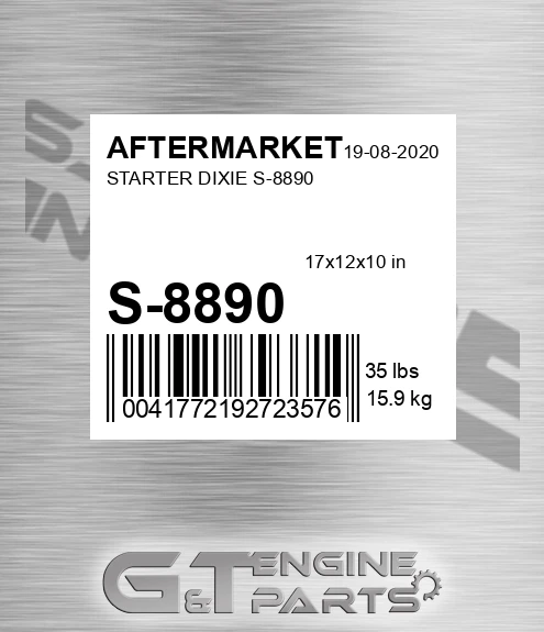 S-8890 Starter Dixie S-8890 for AFTERMARKET