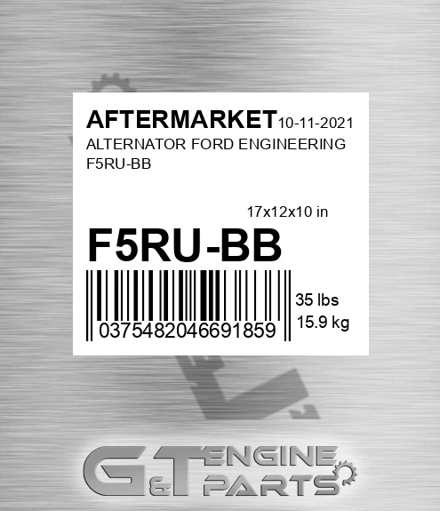 F5RU-BB Alternator Ford Engineering F5ru-bb for AFTERMARKET
