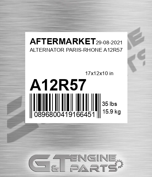 A12R57 Alternator Paris-rhone for AFTERMARKET
