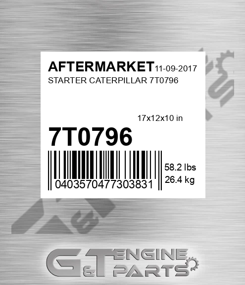 7T0796 Starter Caterpillar 7t0796