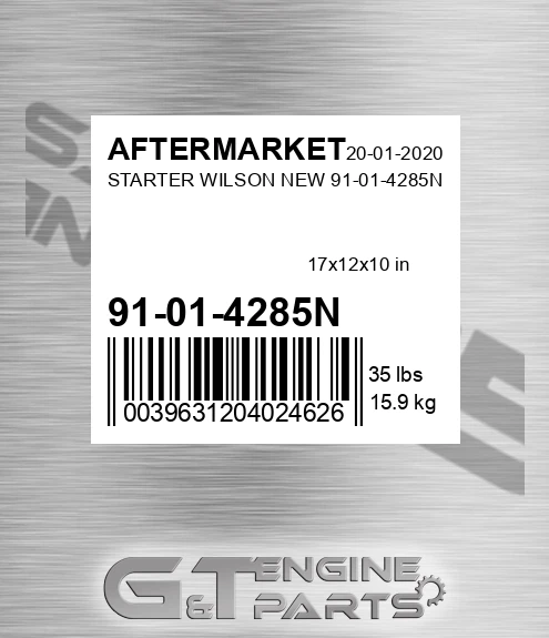 91-01-4285N Starter Wilson New 91-01-4285n for AFTERMARKET