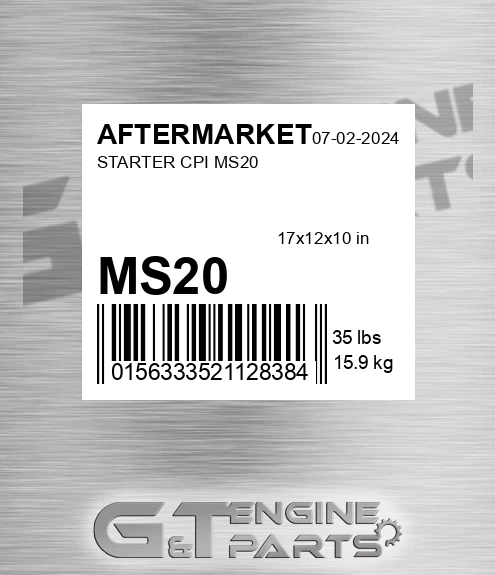 MS20 Starter Cpi
