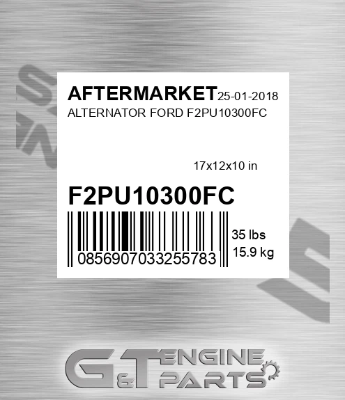 F2PU10300FC Alternator Ford F2pu10300fc for AFTERMARKET