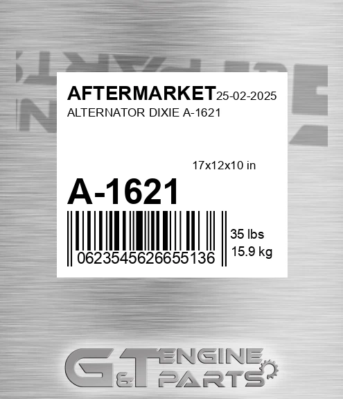 A-1621 Alternator Dixie A-1621 for AFTERMARKET