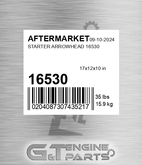 16530 Starter Arrowhead