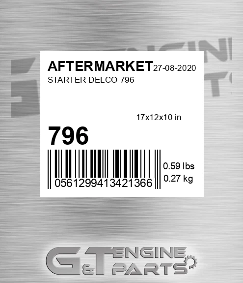 796 AFTERMARKET Starter Delco