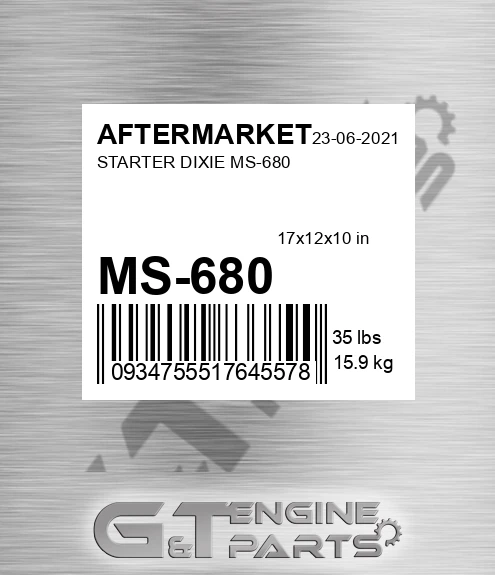 MS-680 Starter Dixie Ms-680 for AFTERMARKET