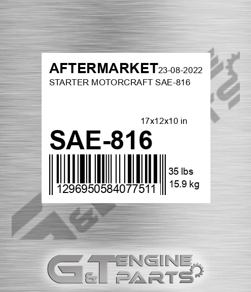 SAE-816 Starter Motorcraft Sae-816 for AFTERMARKET