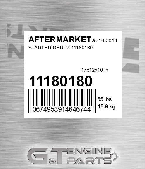 11180180 Starter Deutz