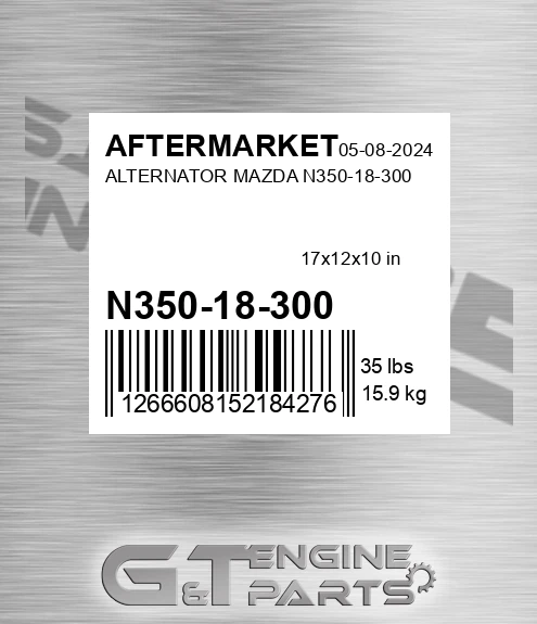 N350-18-300 Alternator Mazda N350-18-300 for AFTERMARKET