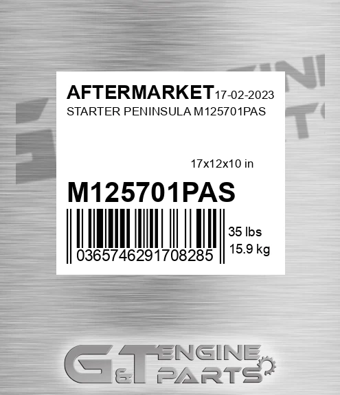 M125701PAS Starter Peninsula for AFTERMARKET
