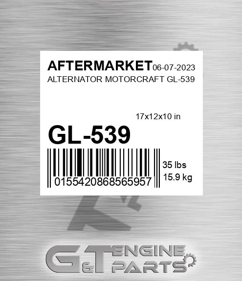 GL-539 Alternator Motorcraft Gl-539 for AFTERMARKET