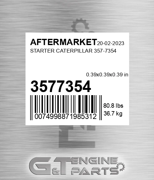 3577354 Starter Caterpillar for AFTERMARKET