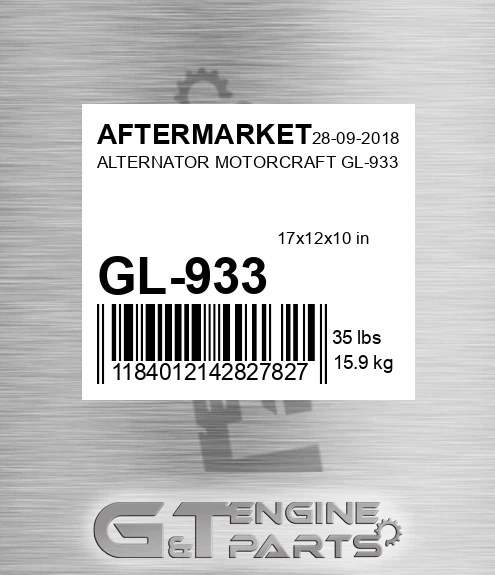 GL-933 Alternator Motorcraft Gl-933 for AFTERMARKET