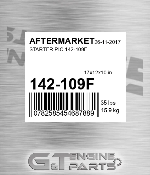 142-109F Starter Pic 142-109f for AFTERMARKET