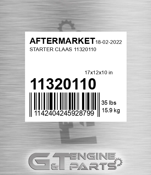 11320110 Starter Claas