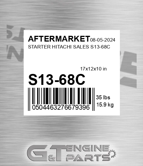 S13-68C Starter Hitachi Sales S13-68c for AFTERMARKET