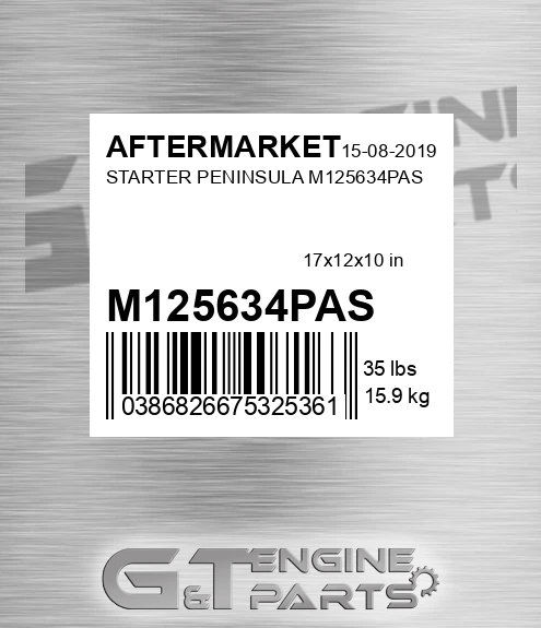 M125634PAS Starter Peninsula for AFTERMARKET