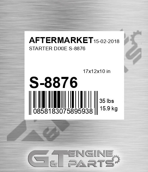 S-8876 Starter Dixie S-8876 for AFTERMARKET