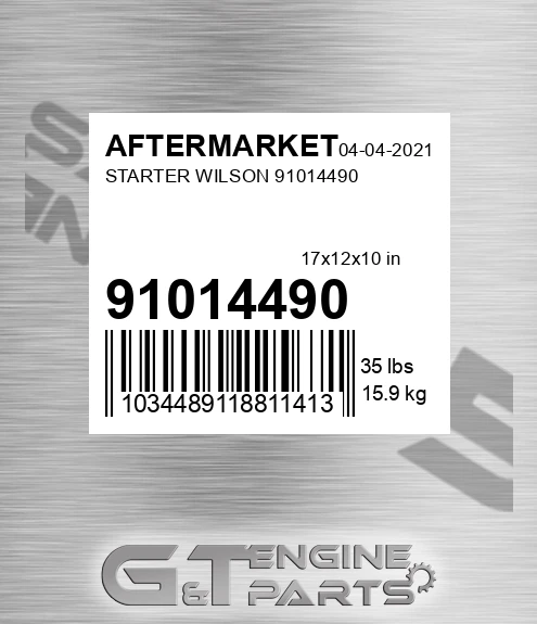 91014490 Starter Wilson 91014490 for AFTERMARKET
