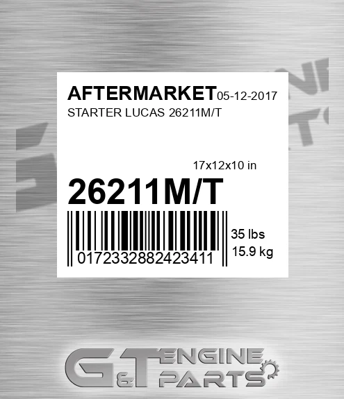 26211M/T Starter Lucas 26211m/t for AFTERMARKET