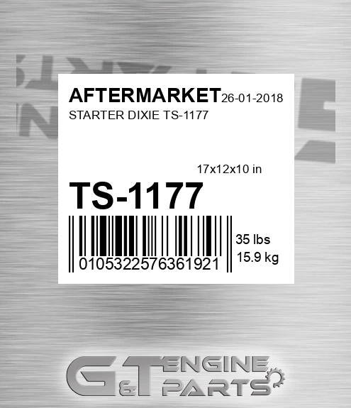 TS-1177 Starter Dixie Ts-1177 for AFTERMARKET