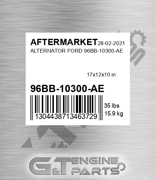 96BB-10300-AE Alternator Ford 96bb-10300-ae for AFTERMARKET