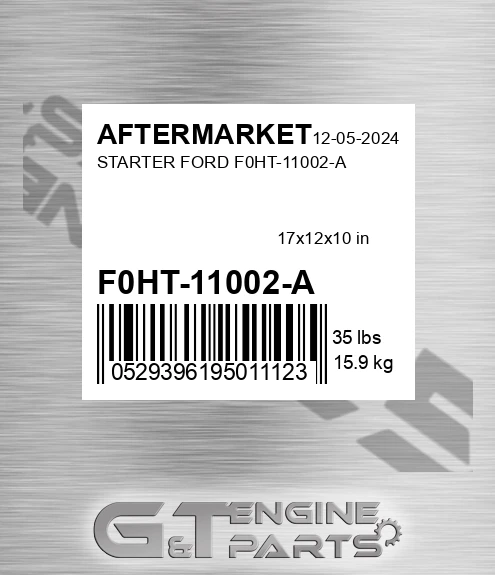 F0HT-11002-A Starter Ford F0ht-11002-a for AFTERMARKET