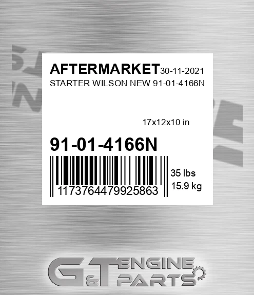 91-01-4166N Starter Wilson New 91-01-4166n for AFTERMARKET
