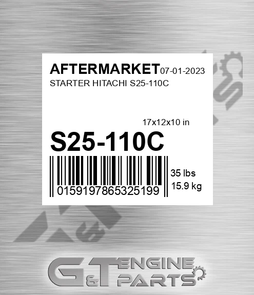 S25-110C Starter Hitachi S25-110c for AFTERMARKET