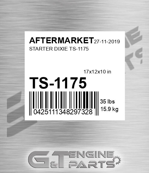 TS-1175 Starter Dixie Ts-1175 for AFTERMARKET