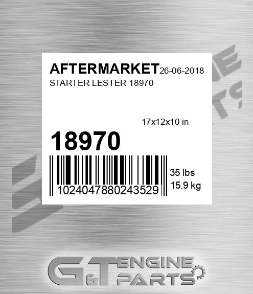 18970 Starter Lester for AFTERMARKET