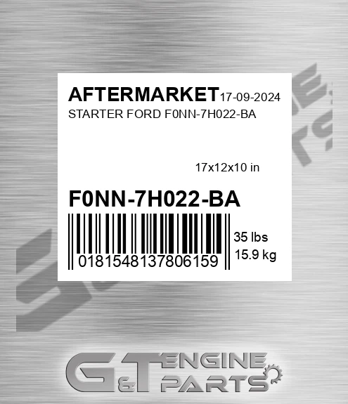 F0NN-7H022-BA Starter Ford F0nn-7h022-ba for AFTERMARKET