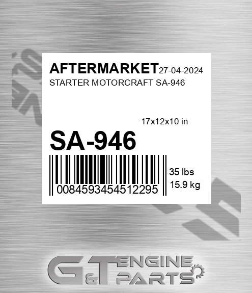 SA-946 Starter Motorcraft Sa-946 for AFTERMARKET