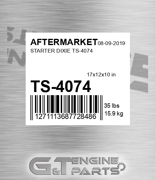 TS-4074 Starter Dixie Ts-4074 for AFTERMARKET