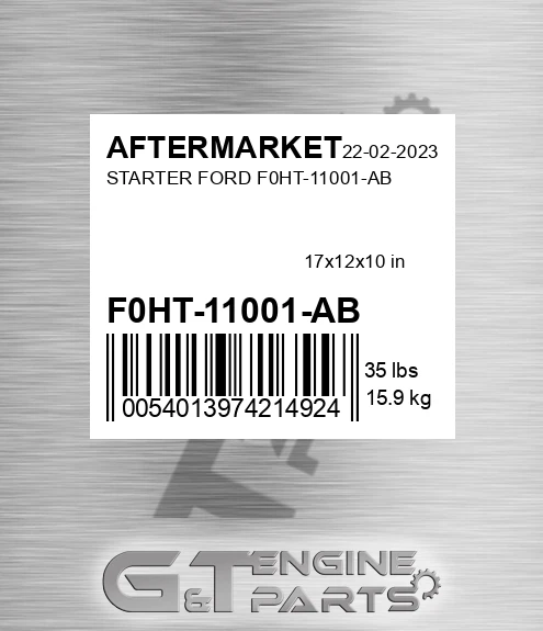 F0HT-11001-AB Starter Ford F0ht-11001-ab for AFTERMARKET