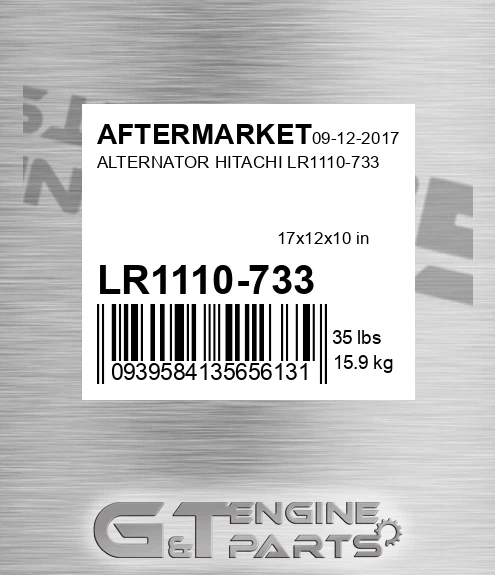 LR1110-733 Alternator Hitachi Lr1110-733 for AFTERMARKET