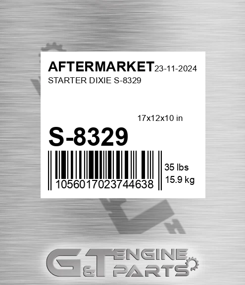 S-8329 Starter Dixie S-8329 for AFTERMARKET