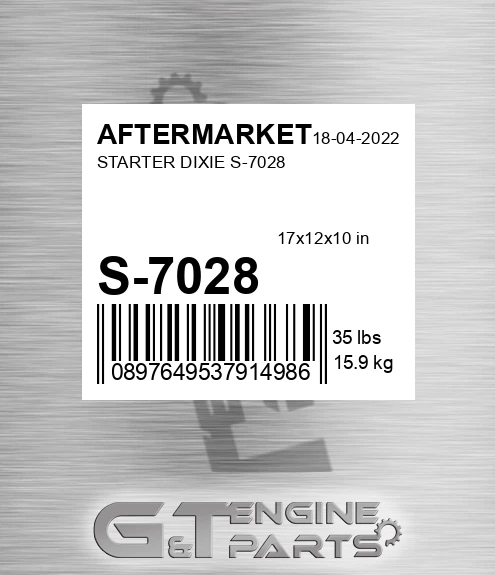S-7028 Starter Dixie S-7028 for AFTERMARKET