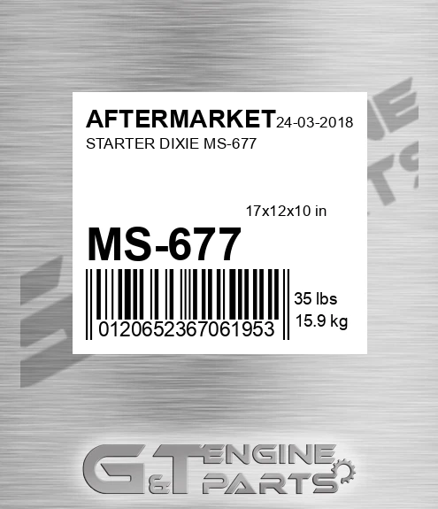 MS-677 Starter Dixie Ms-677 for AFTERMARKET