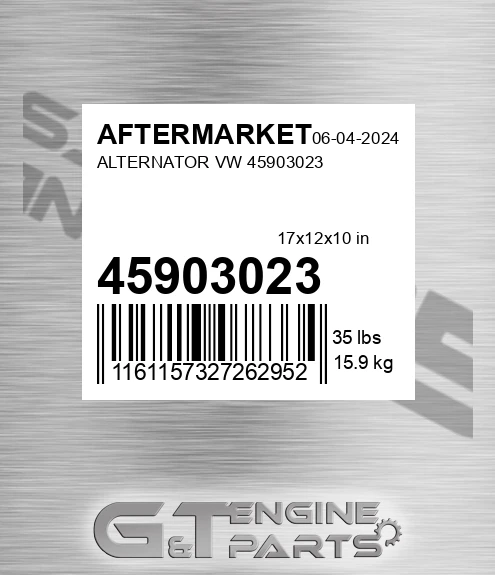 45903023 Alternator Vw for AFTERMARKET