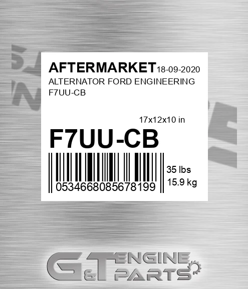 F7UU-CB Alternator Ford Engineering F7uu-cb for AFTERMARKET